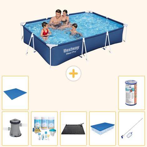 Bestway Bestway Steel Pro Rectangulaire - 300x201x66 cm - 8-pièces  S21560 (1/3)