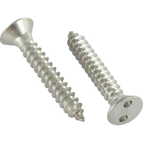 Vis tôle Inviolable Tête fraisée Snake eyes 3.5X25 Inox A2-30 pièces
