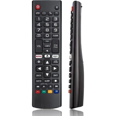 Applicable Télécommande universelle compatible avec LG Smart TV tous les modèles, télécommande de rechange compatible avec LG tous les modèles LED LCD OLED 3D 4K HDTV Smart TV télécommande avec bouton (1/5)