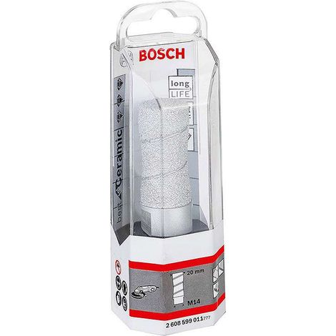 Bosch - Fresa diamantata a corona per piastrelle e rivestimenti, diametro 20 mm 2608599011 (1/4)
