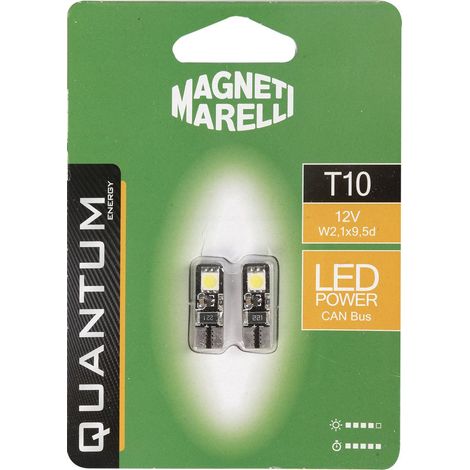 Magneti Marelli T10 coppia di lampadine auto LED 2SMD 12V attacco W2,1X9,5d (1/3)