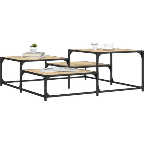 Couchtisch Sonoma-Eiche 107x107x40 cm Holzwerkstoff