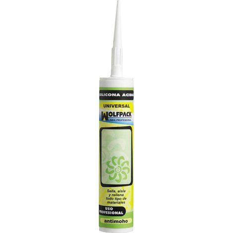 AKLESIL silicona aluminio 280cc. , Sellador de silicona ácida de uso general Aklesil. 
- Cartucho de 280ml. 
- Color Aluminio. 
- Sellado en aluminio,vidrio,cerámica,azulejos,baños (1/6)