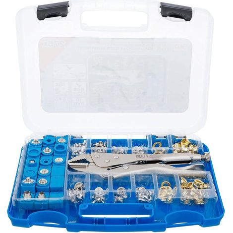 Assortiment Pince Grip et Oeillets 275 pcs - Outils de Fixation Polyvalents - Acier - D-Work (1/5)