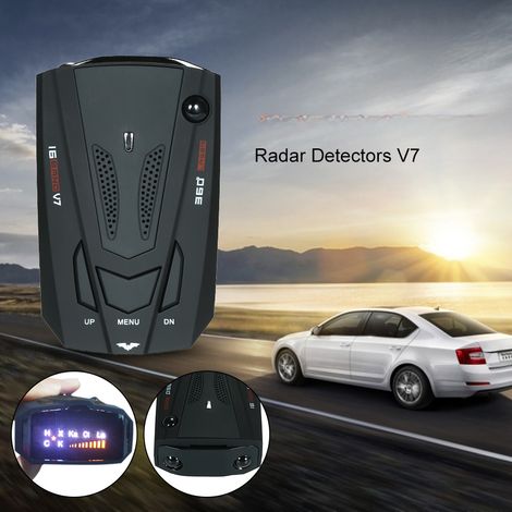 Détecteur de radar pour voiture, affichage LED 360°, 16 bandes, alerte vocale de vitesse, version russe/anglaise (1/5)