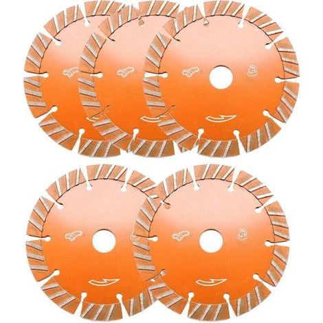 5 disques diamant 133mm pour scie circulaire - Coupe béton, céramique, granit - Qualité professionnelle pour une coupe nette et précise (1/4)