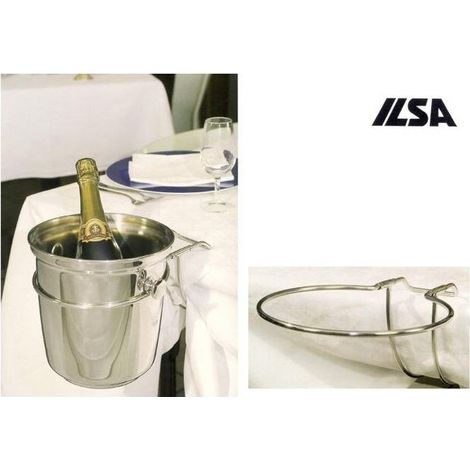 Ilsa portasecchiello tavolo pieghevole acciaio inox 18/10