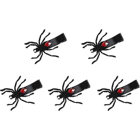 5 Stück Spinnenhaarspangen für Halloween-Dekorationen (1/3)