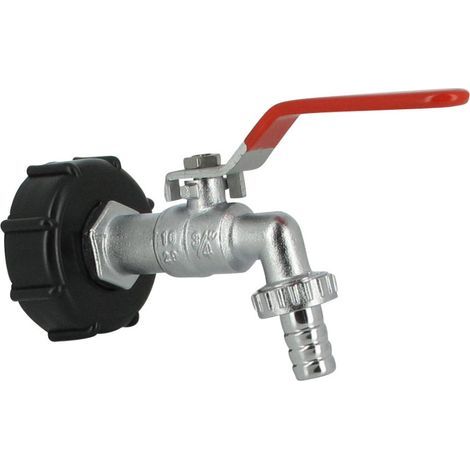Mehrtanksystem – S60X6-Wassertankanschluss – 15-mm-Kugelhahn aus verchromtem Messing – 3/4"-Gasanschluss (Außengewinde) – Abnehmbarer Belüfter (1/5)