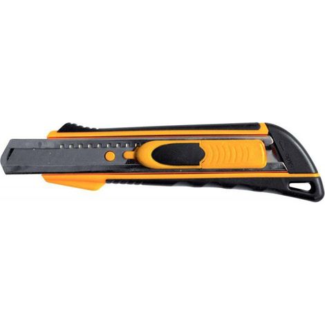 Cutter professionnel bi matière 2 en 1, lame 18 mm
