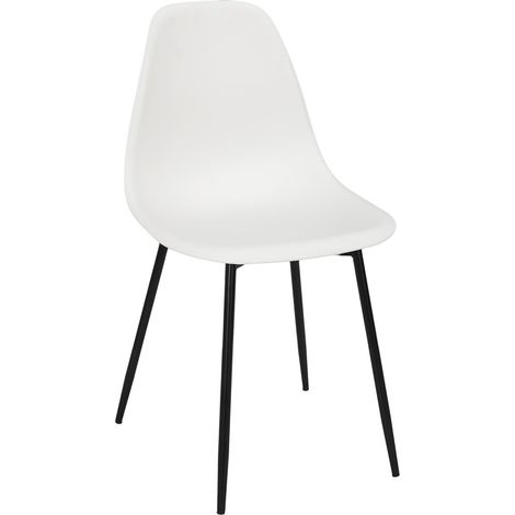 Chaise blanc 50,7x84,8x45,5 cm