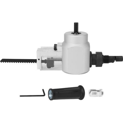 Double tête coupe-métal embout de perçage scie à bois électrique avec clé (1/4)