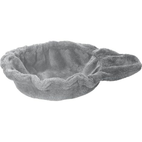 1 - Hamac Chat - Arbre à Chat - Panier Suspendu en Tissu Doux - Repos et Jeu pour Félin - Gris - 32x41cm (1/5)