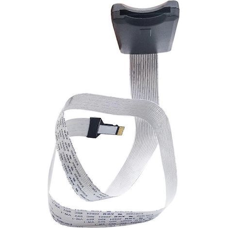 Câble d'extension SD de 62 cm, adaptateur TF vers SD, convertisseur Micro SD vers SD (grand format vers petit format).-White (1/3)