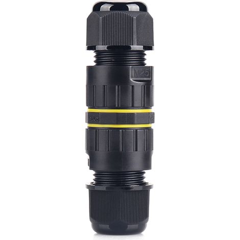 Connecteur de câble électrique extérieur, boîte de jonction étanche IP68, boîtes de cordon externe pour câbles à 2 broches φ10-14mm (1/5)