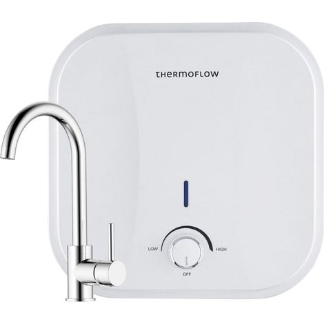 Boiler Warmwasserspeicher 10 L Untertisch steckerfertig mit Armatur Thermoflow