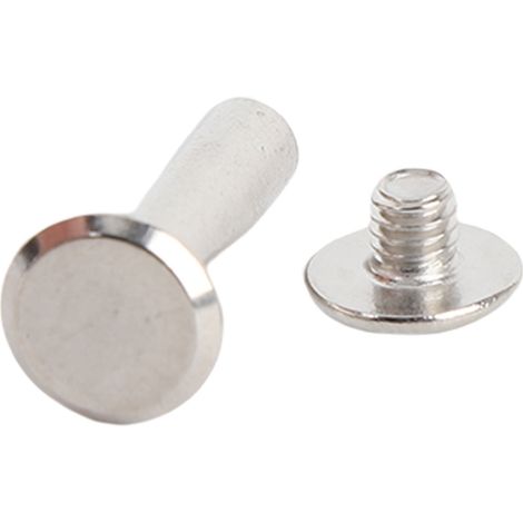 Lot de 40 rivets à tête ronde plate M4 5x20x9,5 mm en acier inoxydable pour vis de fixation, pour loisirs créatifs et vêtements. (1/5)