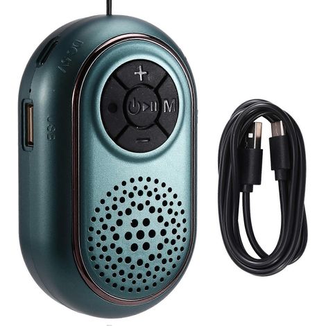 Pocket Enceinte Bluetooth Stéréo Bluetooth Soundbar sans Fil MP3 Lecteur de Musique Enregistreur Supporte Radio FM TF (1/5)