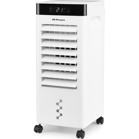 Rafraîchisseur d'air par évaporation Orbegozo 6 litres  Rafraîchisseur, purificateur et humidificateur d'air  Minuterie 12 h  (1/5)