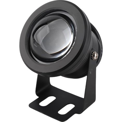 Lampe de Projecteur LED 12V 10W RVB, Mini Projecteurs LED éclairage de Projecteur Extérieur avec Télécommande pour Aquarium Piscine Jardin sous-Marin(Coquille Noire) (1/5)