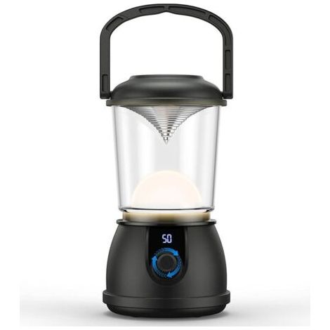 Lampe Camping Rechargeable LED Puissante - 10000mAh, Dimmable, 5 Modes d'Éclairage - Étanche - Portable pour Camping, Bricolage, Pêche, Garage, Cave (1/5)