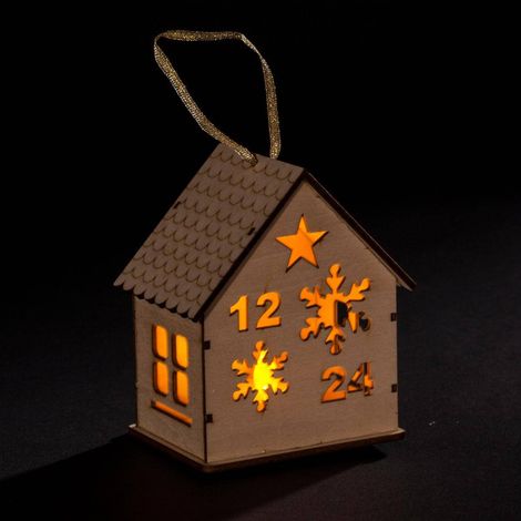 Ciondolo natalizio chalet 1 LED - Fiocchi - Feeric lights & christmas (1/3)