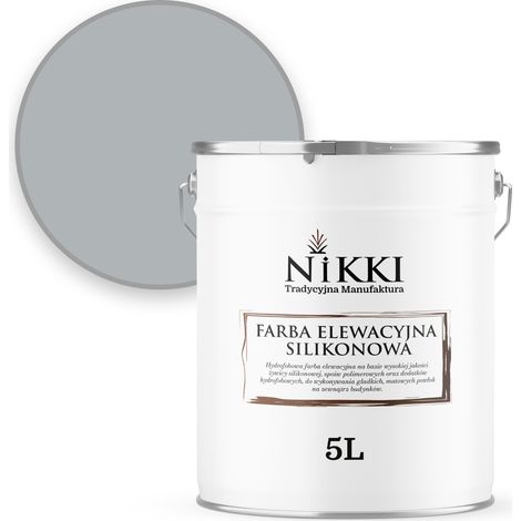 Vernice siliconica per facciate 5L grigio chiaro con riflessi blu F253 UV (1/5)