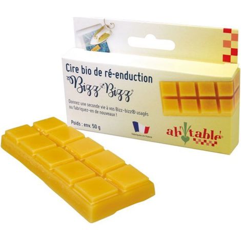 Cire bio de ré-enduction pour emballage réutilisable 50 g