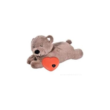 Chien en peluche, jouet pour chiot avec battements de cœur, peluche tendance pour animaux de compagnie, en forme d'ours. (1/5)