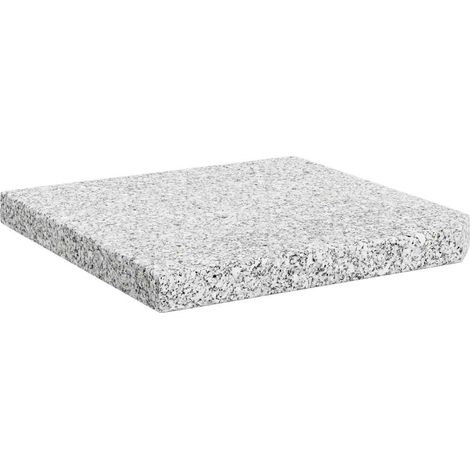 Plaque de poids carrée pour parasol Granit 25 kg Gris (1/5)