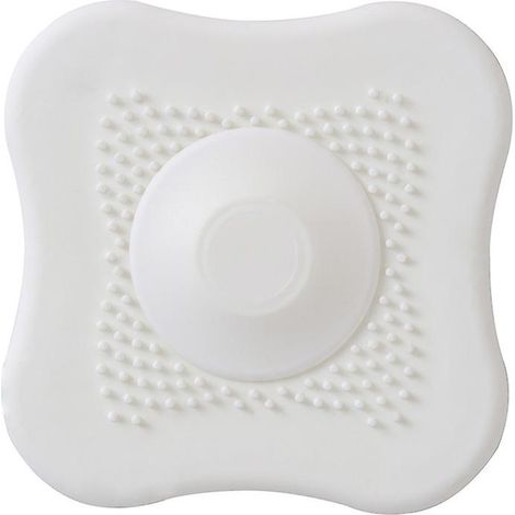 Lot de 3 bouchons d'évier de cuisine, bouchons de baignoire universels en silicone avec filtre, accessoires de bain pour cuisine et salle de bain, 10,5 x 10,5 cm (1/5)