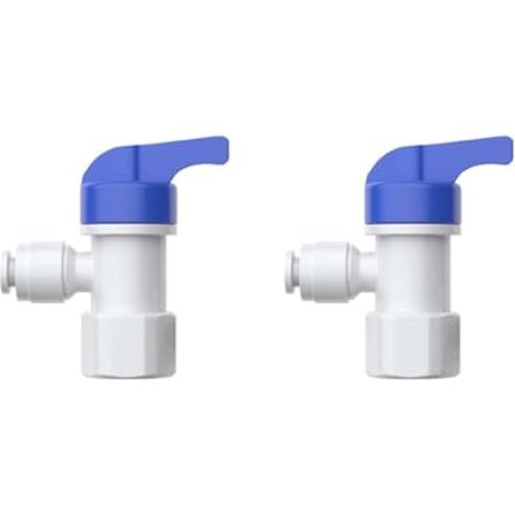 Robinet à bille à connexion rapide 1/4 pouce pour purificateur d'eau, accessoires de plomberie pour système d'osmose inverse (1/5)