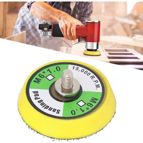 Plaque de support en PU pour ponceuse à air, disque de polissage avec fixation M6x1, 2 pouces, 15000 RPM pour ponçage et lustrage (1/5)