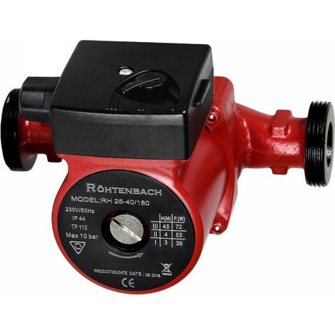 Circulateur De Chauffage - 25-40 M³/H - Hauteur Manométrique 180 Mm - Filetage 1 Pouces - Pour Installation Chauffage Central