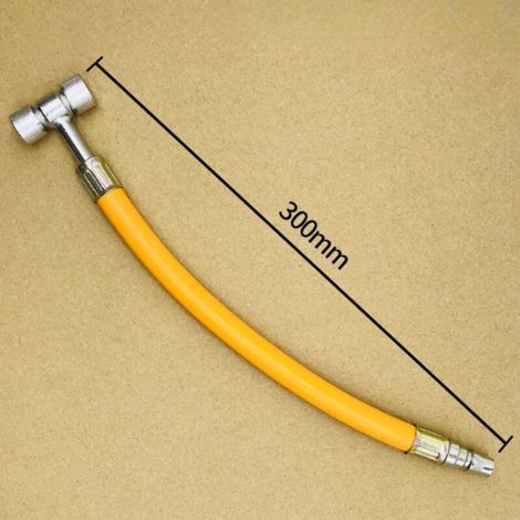 Gonfiatore ad aria a forma di T, testina per pompa ad aria, strumento di gonfiaggio a doppio uso per pneumatici, motociclette e veicoli elettrici.