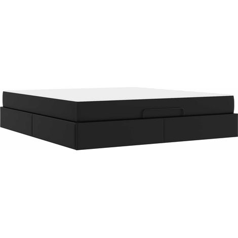 Maison Exclusive - Estructura de cama con colchón Otro 2 pcs Negr