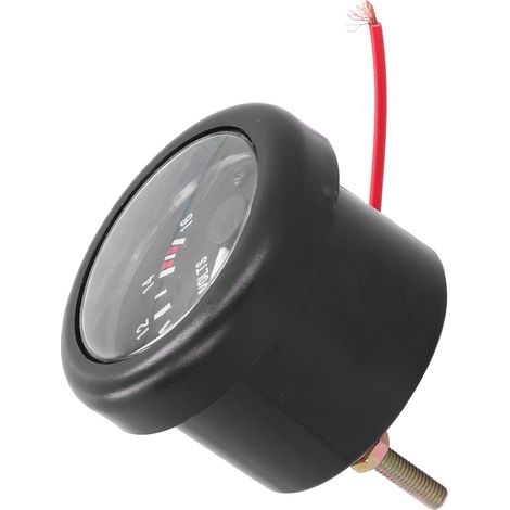 Voltmètre marin 12V 52mm/2.04in IP67 avec voyant lumineux, type universel, convient aux yachts, voitures et camping-cars. (1/5)