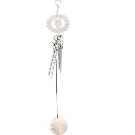 Carillon commémoratif en métal durable pour intérieur et extérieur, style élégant, pendentif décoratif hibou (1/5)