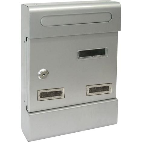 Cassetta postale, casellario condominiale componibile per esterno in acciaio Made in Italy -Silver