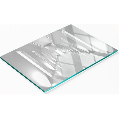 Tabla de cortar decorativa de vidrio templado para cocina o pasillo, 80x52 cm (1/5)