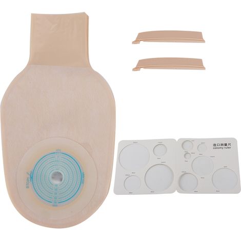10 pièces Pochette de Colostomie Jetable Douce pour la Peau, Type Ouvert (1/5)
