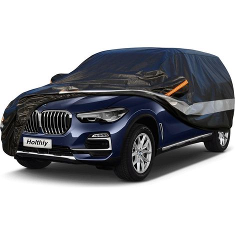 Autoabdeckung SUV 100% Wasserdicht, 10-lagig, Ganzjahresschutz, Schwarz (1/5)