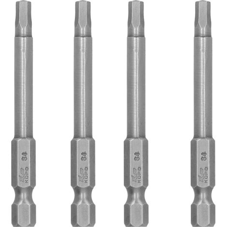 Jeu de 10 Embouts Tournevis 4mm Hexagonal Aimantés Résistants, Outil Manuel Acier Durci S1/4 65mm, Accessoires de Quincaillerie (1/5)