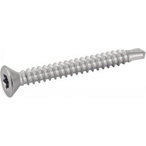 200 Vis Autoperceuses Tête Fraisée Six Lobes 4.8 x 32 mm - DIN 7504 O - ISO 15482 - Inox A2 - D-Work