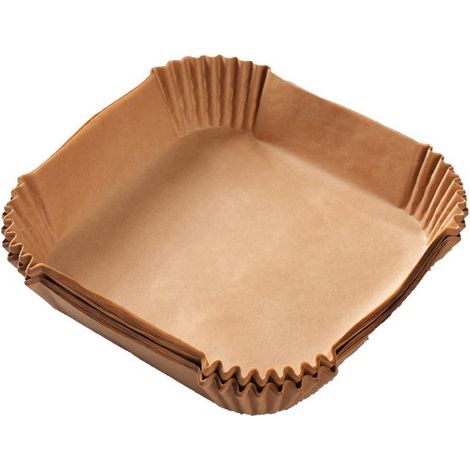 100 feuilles papier sulfurisé 16 cm friteuse air, antiadhésif résistant huile (1/5)