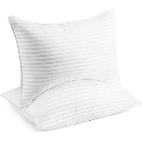 Oreillers de lit Hotel Collection pour un sommeil réparateur - Taille Queen, lot de 2-AquaForge (1/5)
