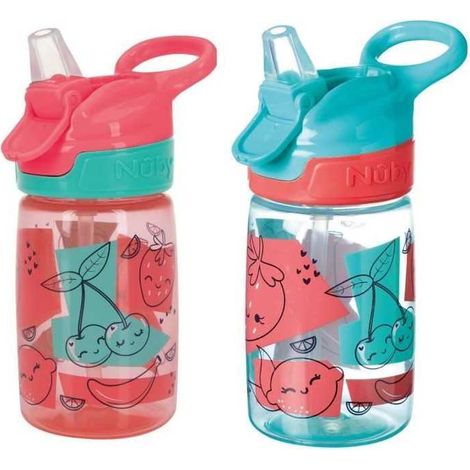 NUBY Incredible Gulp 2-Pack 360ml Strawberries (1/3)