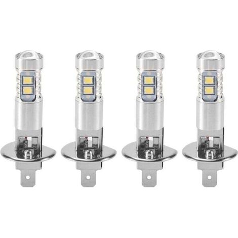 4 Pièces Ampoules LED H1 Phare Conduite Brouillard 6000K Blanc Lumière 200W