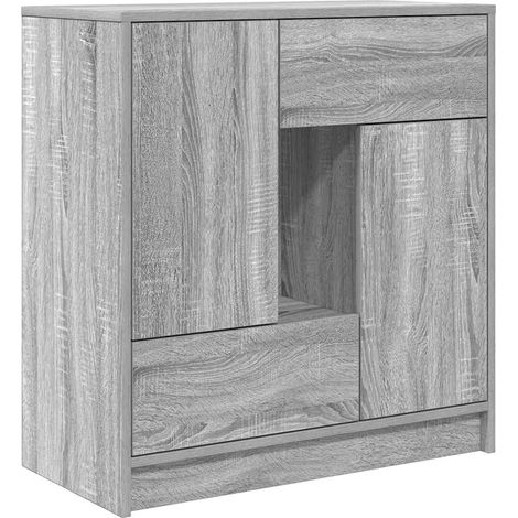 Maison Exclusive - Aparador con cajones y puertas gris Sonoma 70,