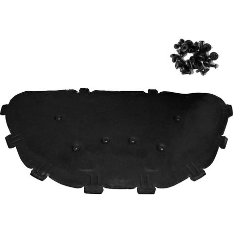 Tapis d'isolation acoustique moteur, mousse haute densité, installation facile, noir (1/2)